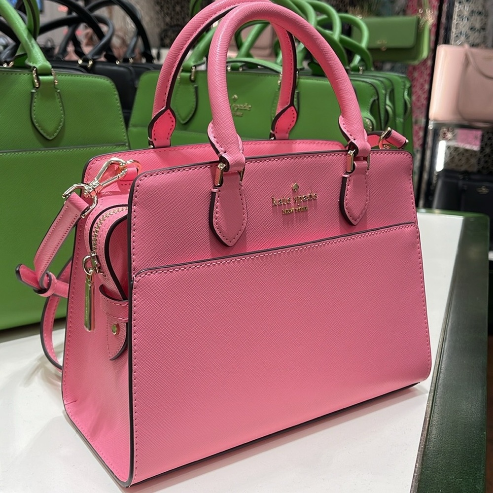 Kate Spade Madison Saffiano Leather Small Satchel
Blossom Pink
NWT - Picture 12 of 16